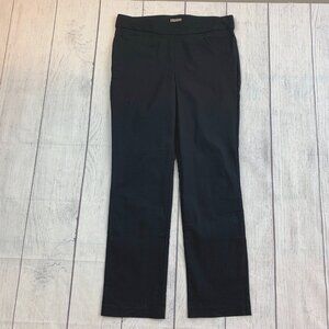 Maurices Pants sz Large 12 Reg Black Inseam 30.5" Straight Pull on Style
